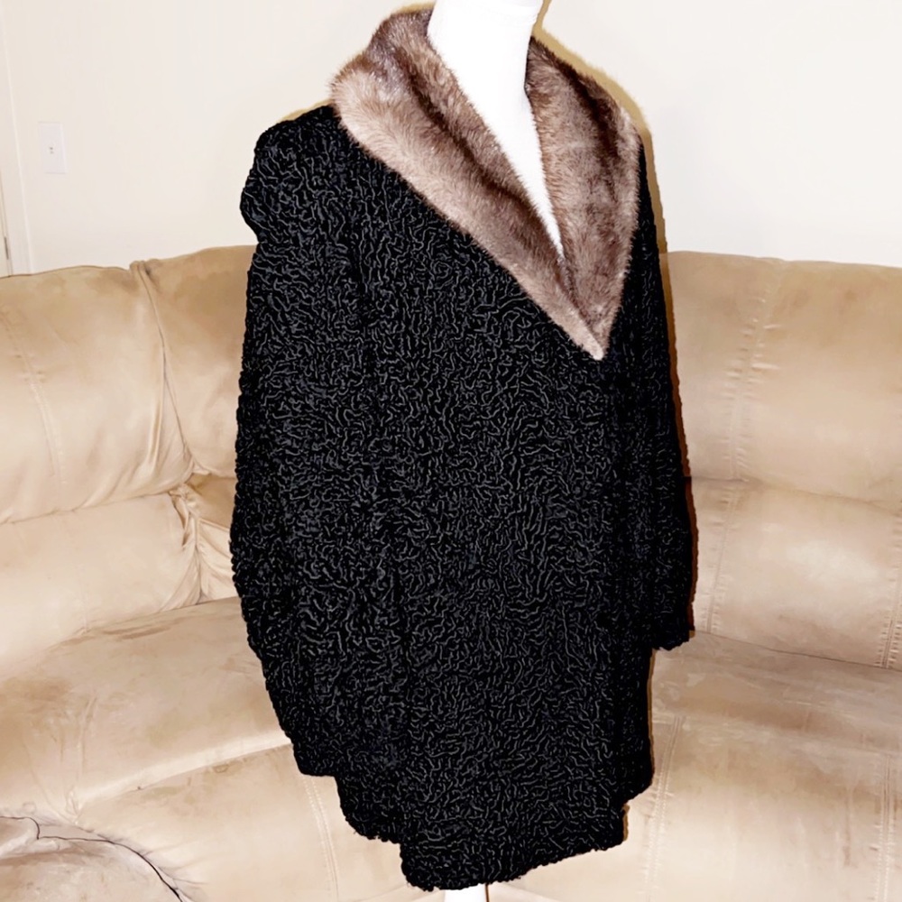 MARKS-LLOYDS FURS DENVER Fur Collar Pea Coat